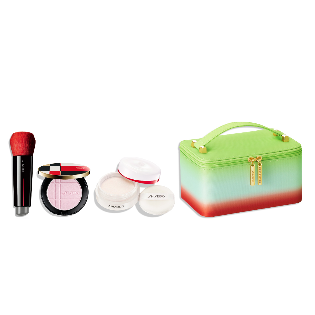 ＳＨＩＳＥＩＤＯ　ＨＯＬＩＤＡＹ　ポーチキャンペーンキット（ＤＡＩＹＡ　ＦＵＤＥ　＆　カラー＋グロウ　エンハンサー　０１　＆　エッセンス　スキンセッティング　パウダー　０１）