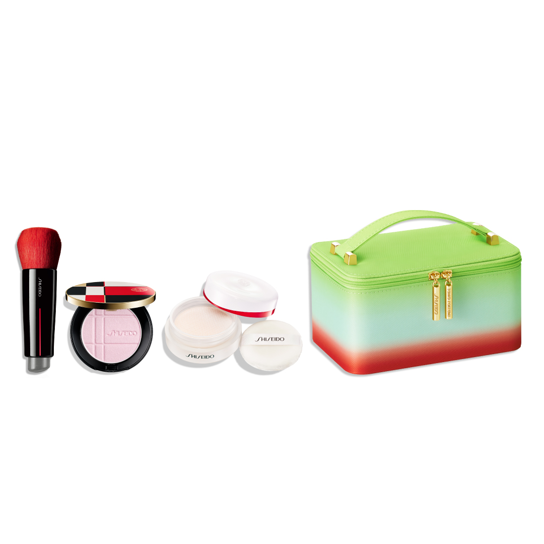 ＳＨＩＳＥＩＤＯ　ＨＯＬＩＤＡＹ　ポーチキャンペーンキット（ＤＡＩＹＡ　ＦＵＤＥ　＆　カラー＋グロウ　エンハンサー　０１　＆　エッセンス　スキンセッティング　パウダー　０２）