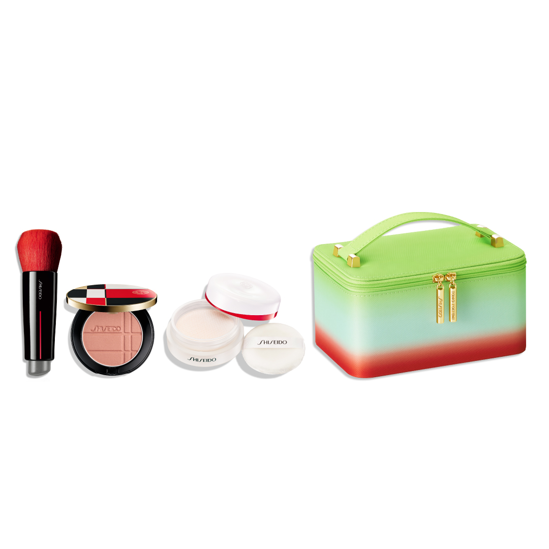 ＳＨＩＳＥＩＤＯ　ＨＯＬＩＤＡＹ　ポーチキャンペーンキット（ＤＡＩＹＡ　ＦＵＤＥ　＆　カラー＋グロウ　エンハンサー　０４　＆　エッセンス　スキンセッティング　パウダー　０２）