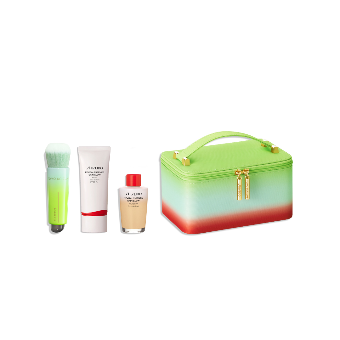 ＳＨＩＳＥＩＤＯ　ＨＯＬＩＤＡＹ　ポーチキャンペーンキット（ＤＡＩＹＡ　ＦＵＤＥ　２６　＆　エッセンス　スキングロウ　プライマー　＆　エッセンス　スキングロウ　ファンデーション（２２０）（レフィル））