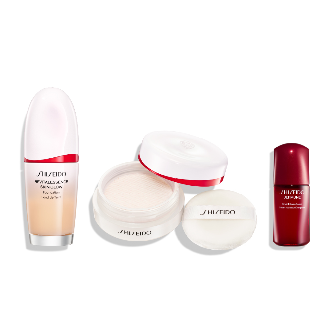 ＳＨＩＳＥＩＤＯ　ベースメイクキット（エッセンス　スキングロウ　ファンデーション（１４０）＆　エッセンス　スキンセッティング　パウダー　０１）