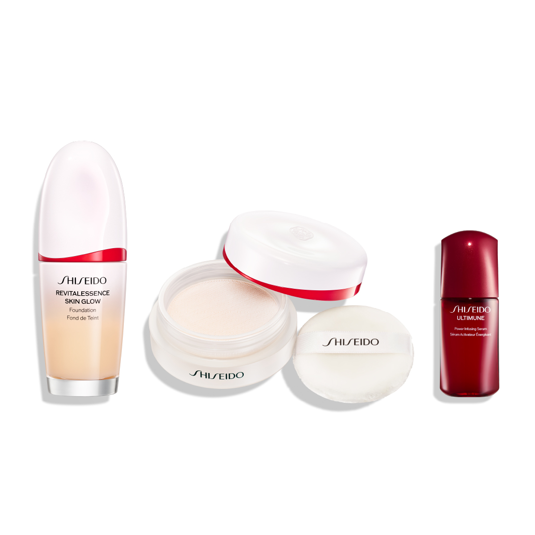 ＳＨＩＳＥＩＤＯ　ベースメイクキット（エッセンス　スキングロウ　ファンデーション（１３０）＆　エッセンス　スキンセッティング　パウダー　０２）