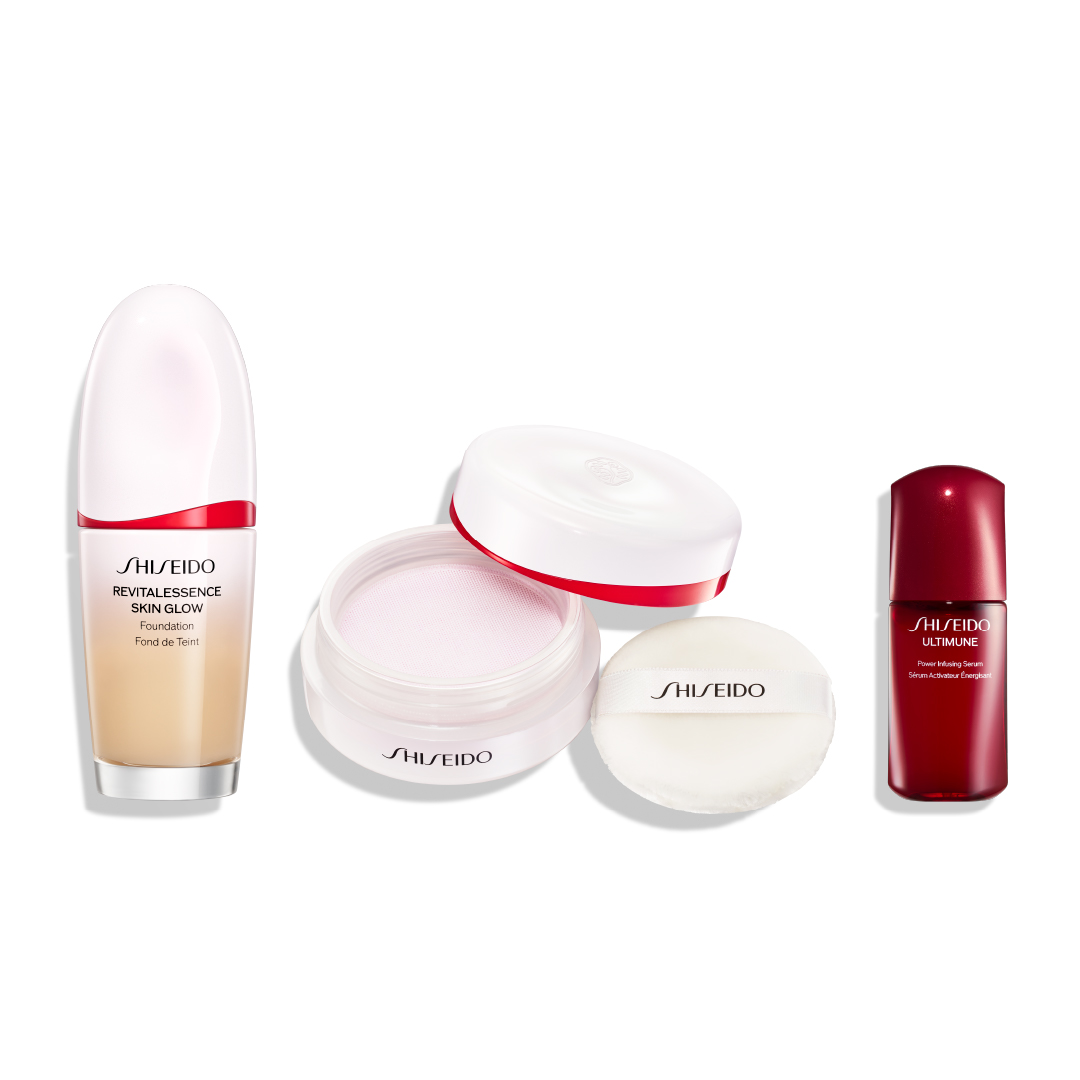 ＳＨＩＳＥＩＤＯ　ベースメイクキット（エッセンス　スキングロウ　ファンデーション（２２０）＆　エッセンス　スキンセッティング　パウダー　０３）