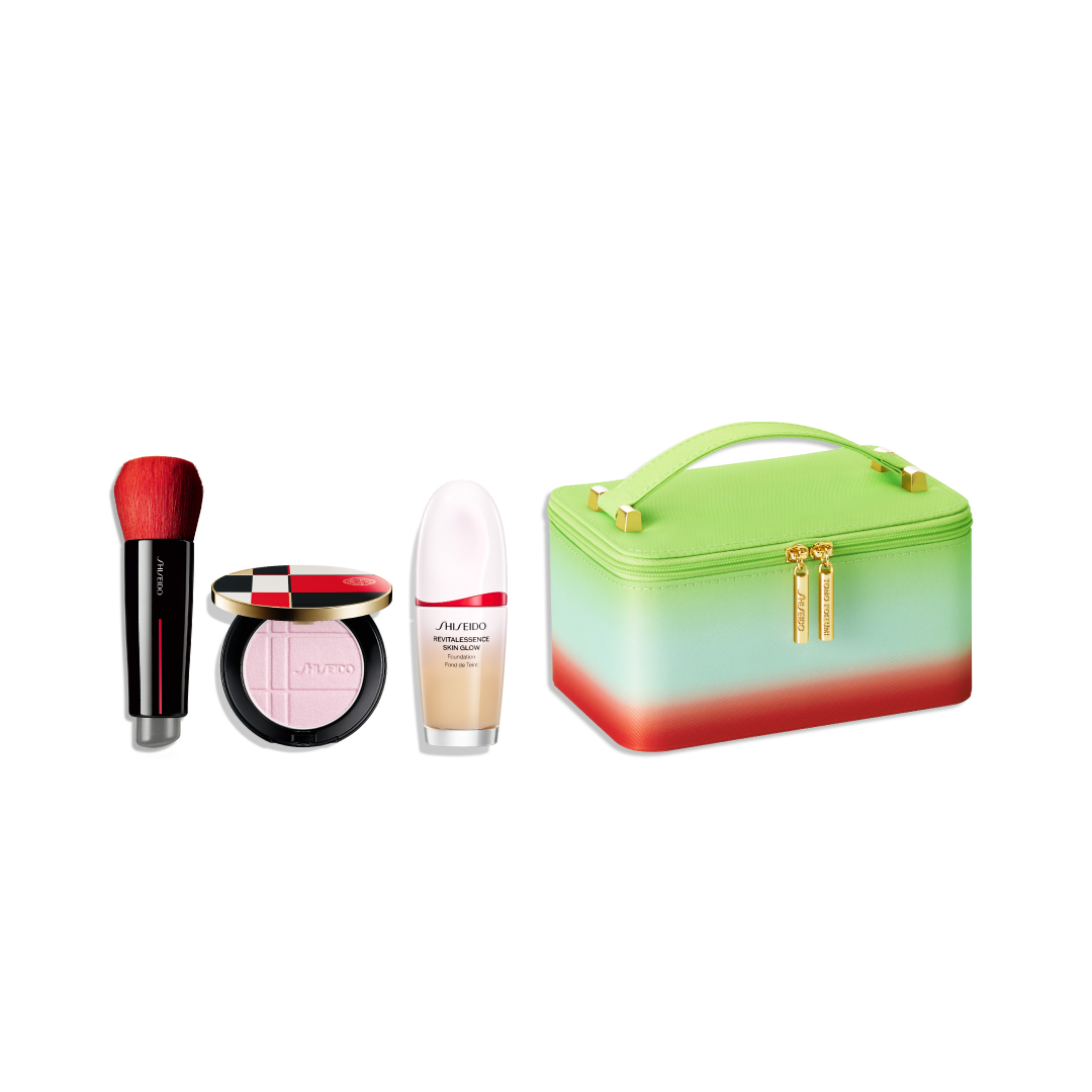 ＳＨＩＳＥＩＤＯ　ＨＯＬＩＤＡＹ　ポーチキャンペーンキット（ＤＡＩＹＡ　ＦＵＤＥ　＆　カラー＋グロウ　エンハンサー　０１　＆　エッセンス　スキングロウ　ファンデーション（２２０））