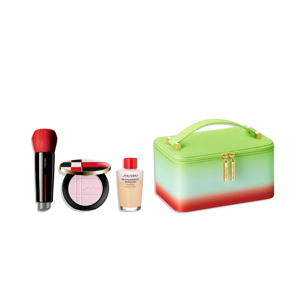 ＳＨＩＳＥＩＤＯ　ＨＯＬＩＤＡＹ　ポーチキャンペーンキット（ＤＡＩＹＡ　ＦＵＤＥ　＆　カラー＋グロウ　エンハンサー　０１　＆　エッセンス　スキングロウ　ファンデーション（１４０）（レフィル））