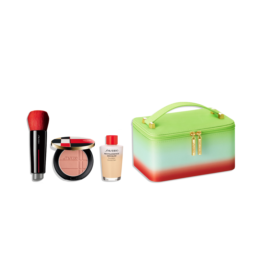 ＳＨＩＳＥＩＤＯ　ＨＯＬＩＤＡＹ　ポーチキャンペーンキット（ＤＡＩＹＡ　ＦＵＤＥ　＆　カラー＋グロウ　エンハンサー　０４　＆　エッセンス　スキングロウ　ファンデーション（１４０）（レフィル））