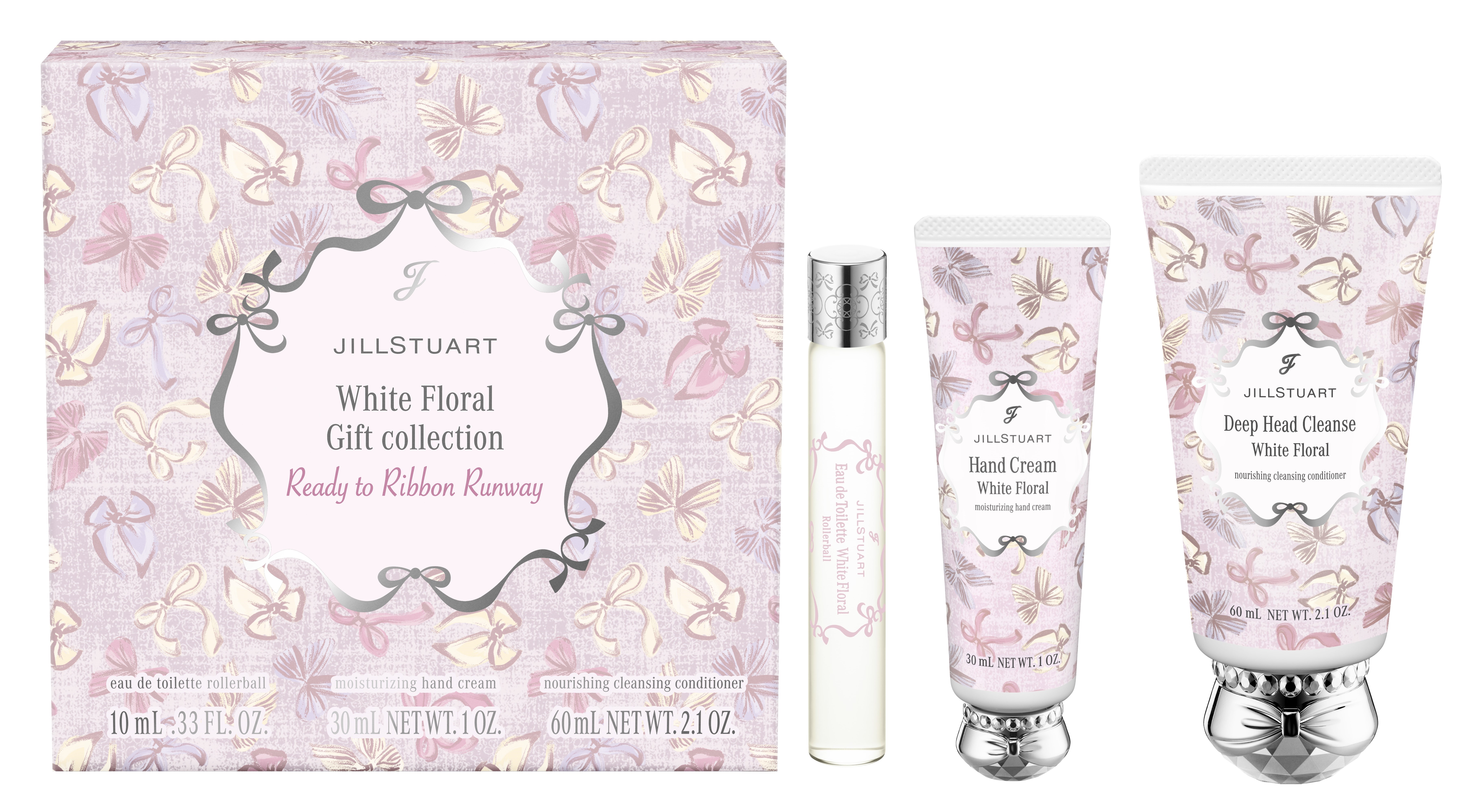 ジルスチュアート　ホワイトフローラル　ギフトコレクション　レディートゥリボンランウェイ